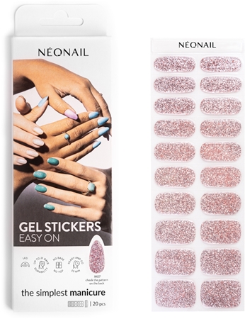 

Наклейки для ногтей NEONAIL Easy On Gel Stickers, M07 20 szt.