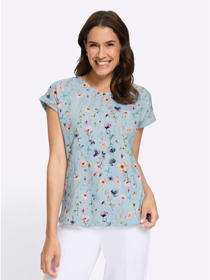 

Футболка с принтом светло-голубого цвета WITT WEIDEN, Синий, Футболка с принтом светло-голубого цвета WITT WEIDEN