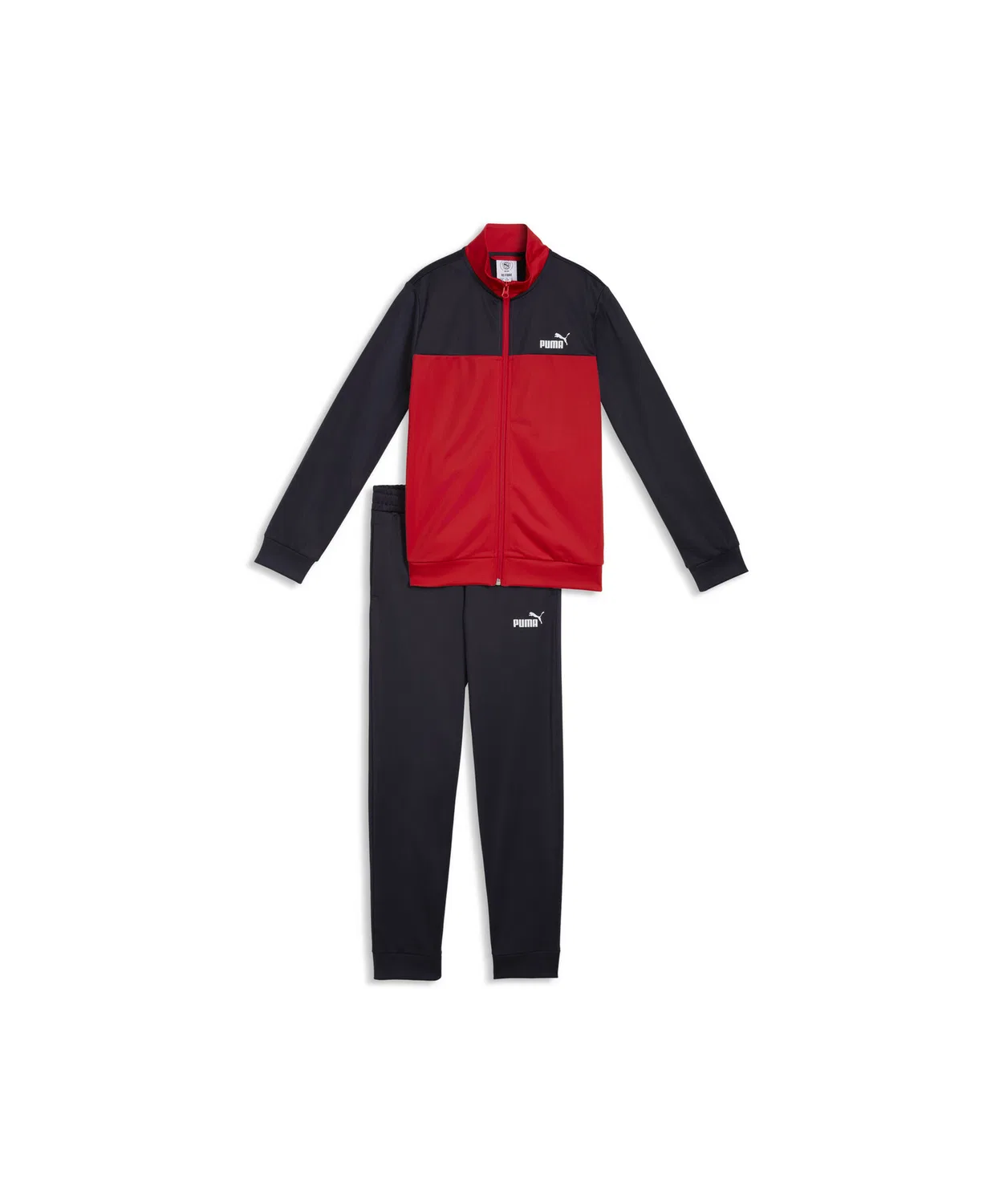 Детский спортивный костюм PUMA Poly Colorblock Suit, 2 предмета, чёрный — фото 4