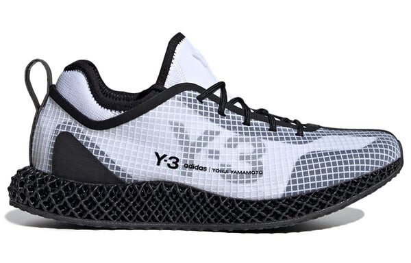 Кроссовки adidas Y-3 Runner 4D IO 'White Black', белый — фото 2