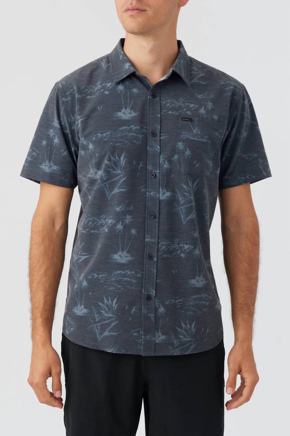 

Черная рубашка Trvlr Upf Traverse Hawaii Standard O'Neill, черный