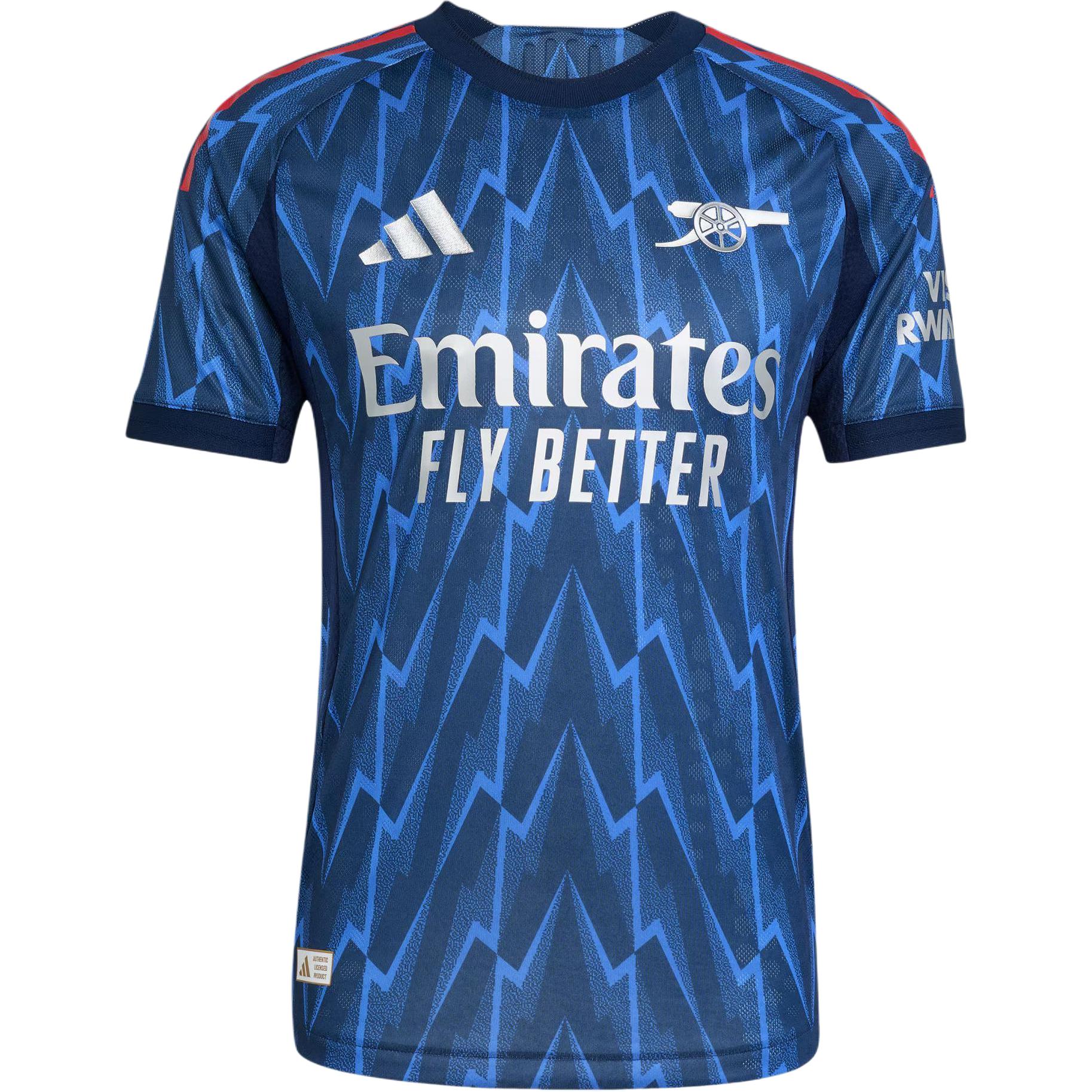 

Футболка Arsenal 25/26 Away Authentic с доставкой при участии в AdiClub Adidas, темный индиго/темное серебро
