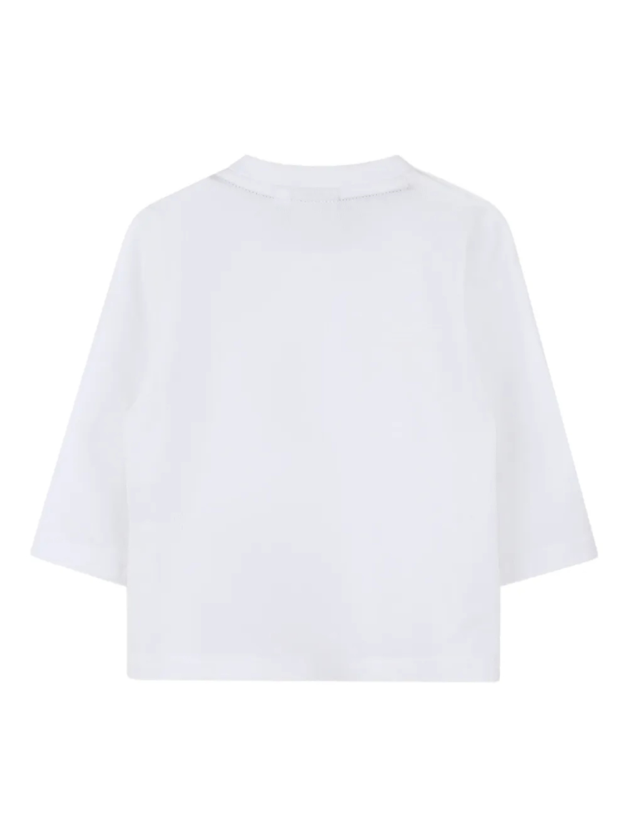BOSS Kidswear топ с длинными рукавами с логотипом, белый — фото 2