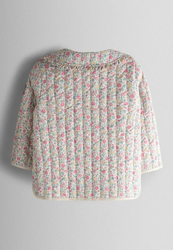 Стеганая куртка стандартного кроя. зимняя куртка Jojo Maman Bébé, Cream Ditsy Floral — фото 3