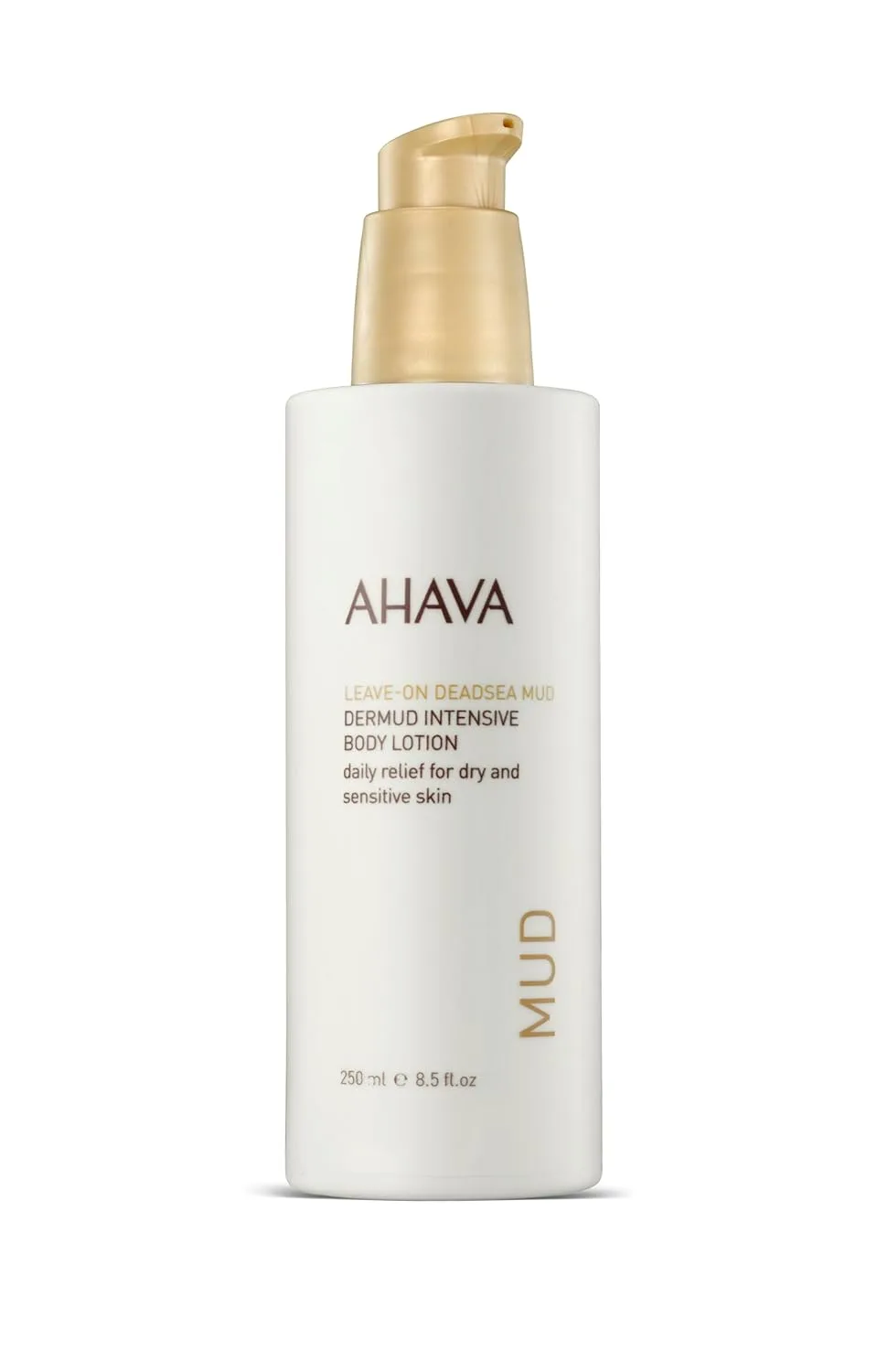 AHAVA Dermud Intensive Body Lotion - легкий шелковистый крем на основе запатентованной грязи Мертвого моря, борется с сухостью и шероховатостью кожи, мгновенно смягчает, успокаивает раздражения и чувствительность, 250 мл