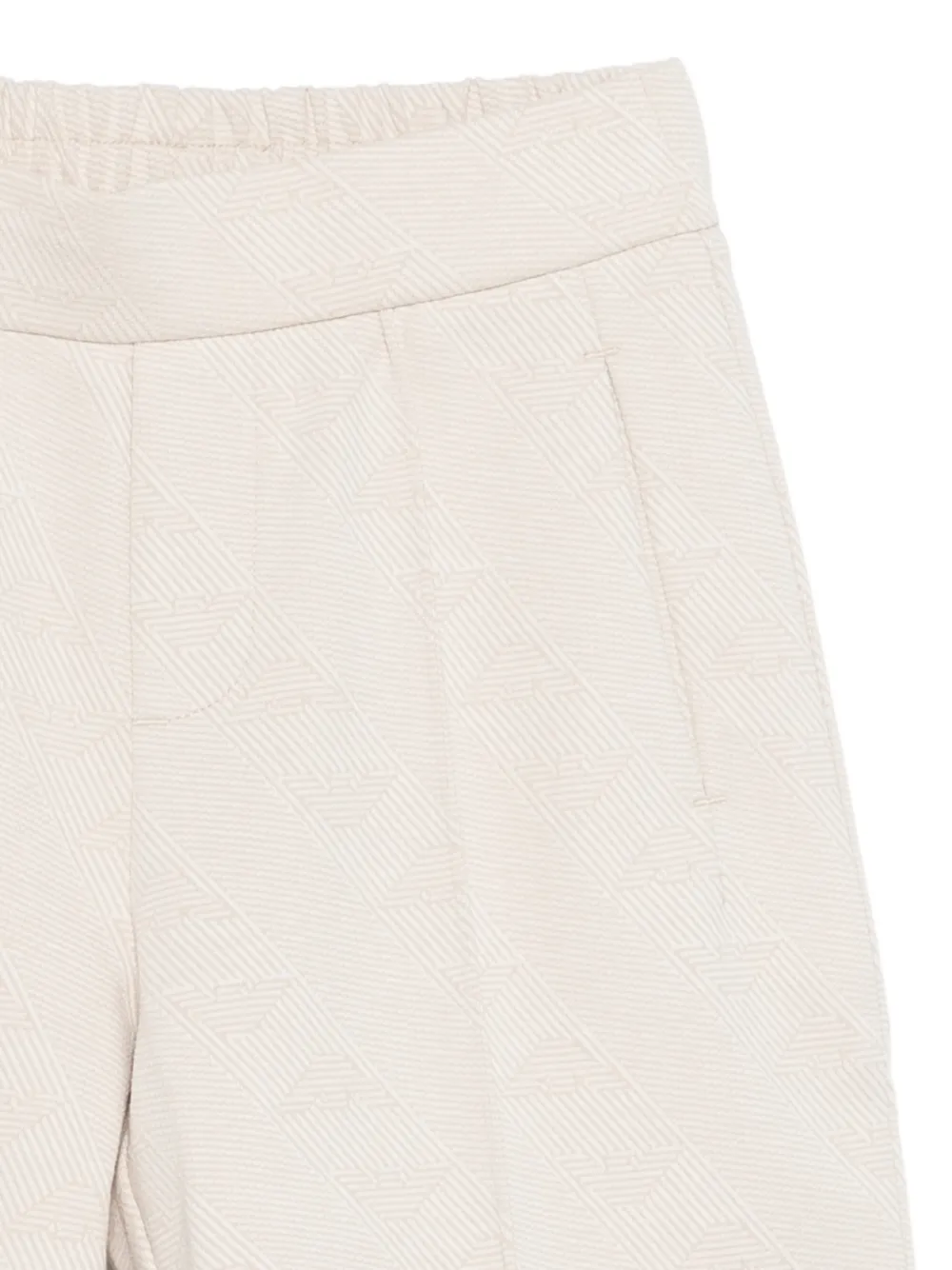 Комплект шорт с логотипом Emporio Armani Kids, бежевый — фото 3