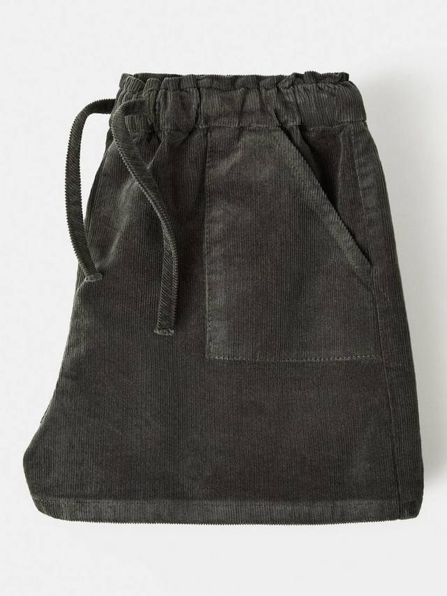 Детские шорты на шнурке Bosque из вельвета Mango, Dark Green — фото 4