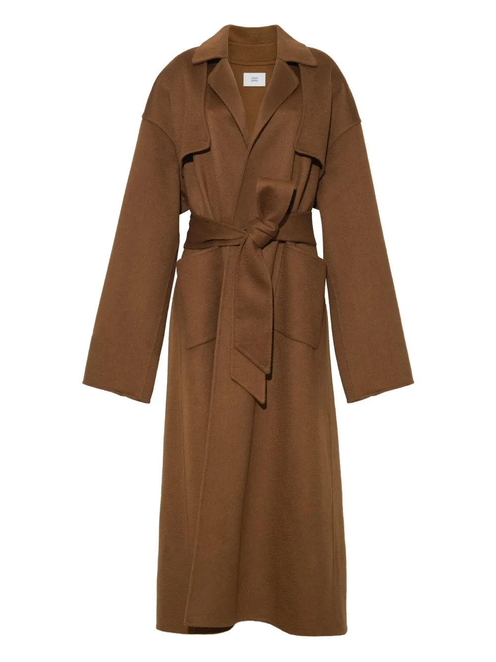 

Двубортное пальто Arlo с поясом Adam Lippes, коричневый