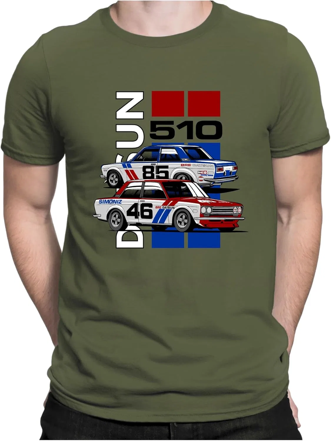 Футболка Datsun 510, футболка для фанатов BRE, футболка с изображением автомобиля — фото 4