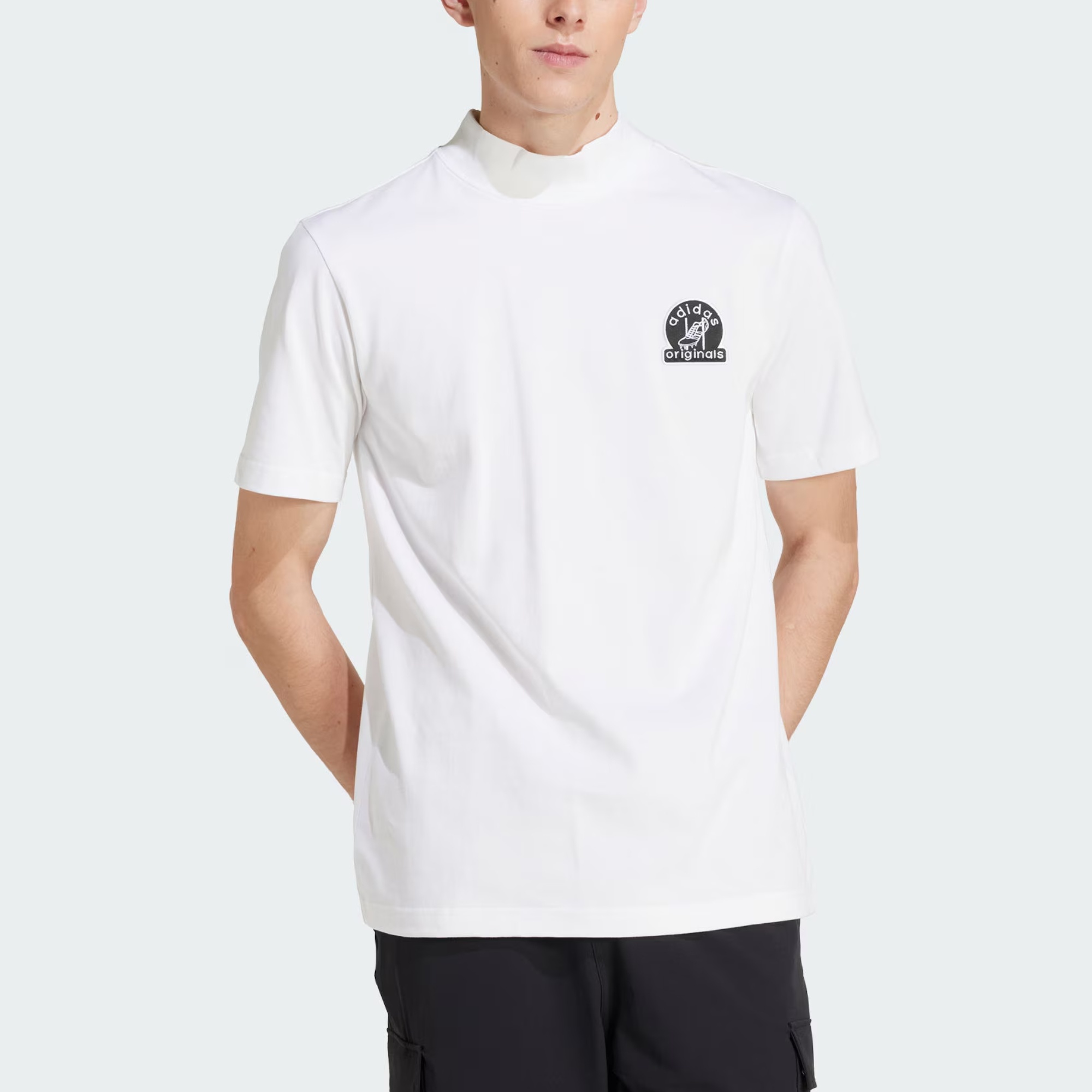 Adidas Originals Футболка с принтом мужская white — фото 2