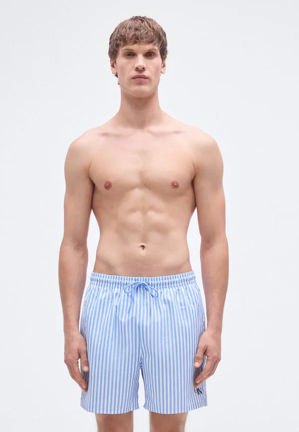 

Плавки средней длины с завязками на поясе и графическим монограммом. Calvin Klein Swimwear, Penny/Blue Descent, Синий, Плавки средней длины с завязками на поясе и графическим монограммом. Calvin Klein Swimwear, Penny/Blue Descent