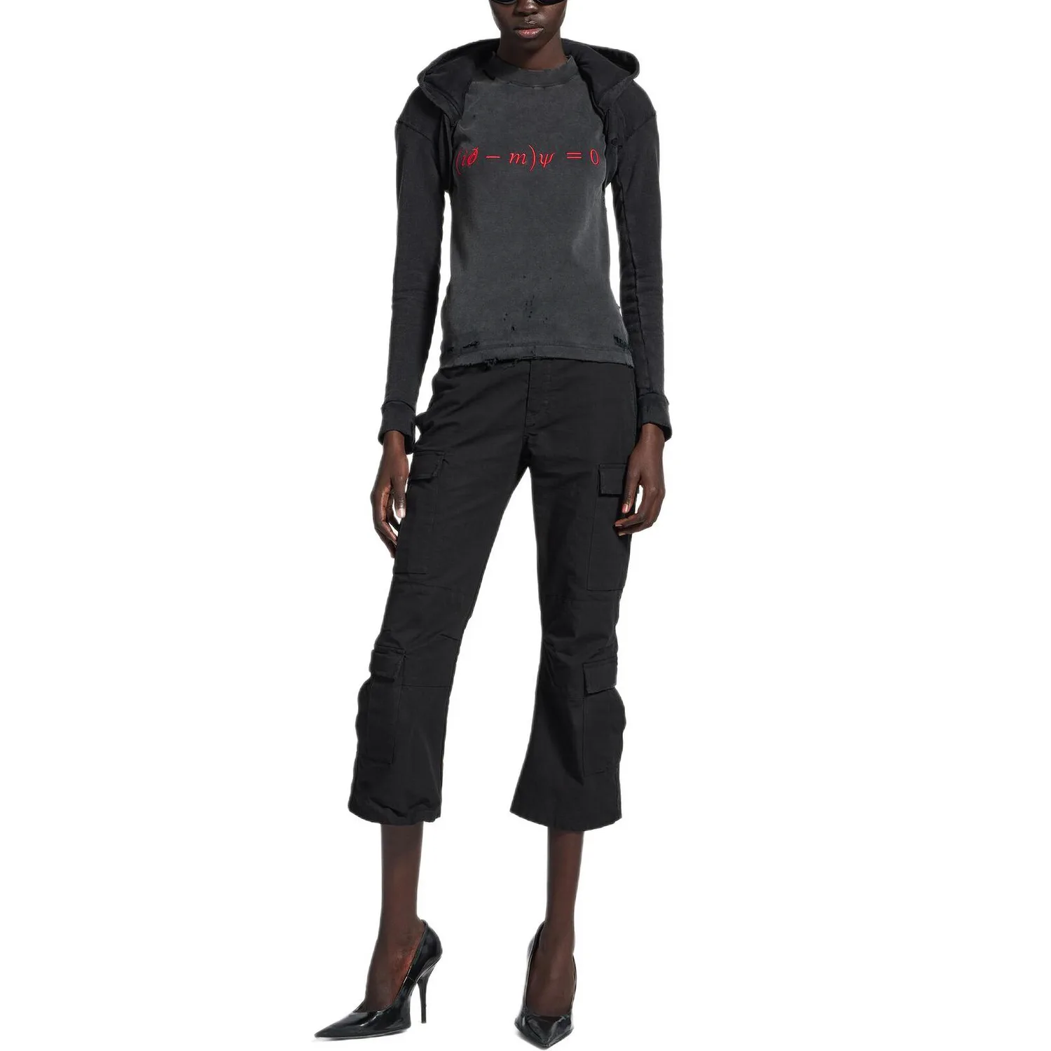 SS26 Футболка Women's Slim Fit Balenciaga, черный — фото 4