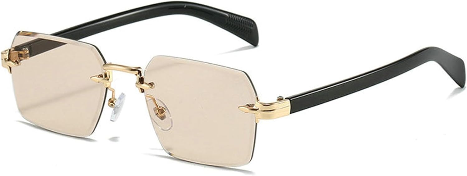 

Солнцезащитные очки Willochra Retro Square для женщин и мужчин, модные маленькие солнцезащитные очки в золотистой металлической оправе с защитой от УФ-излучения UV400, C5