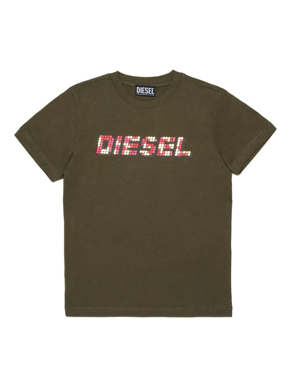 

Декорированная футболка Diesel Kids, зеленый