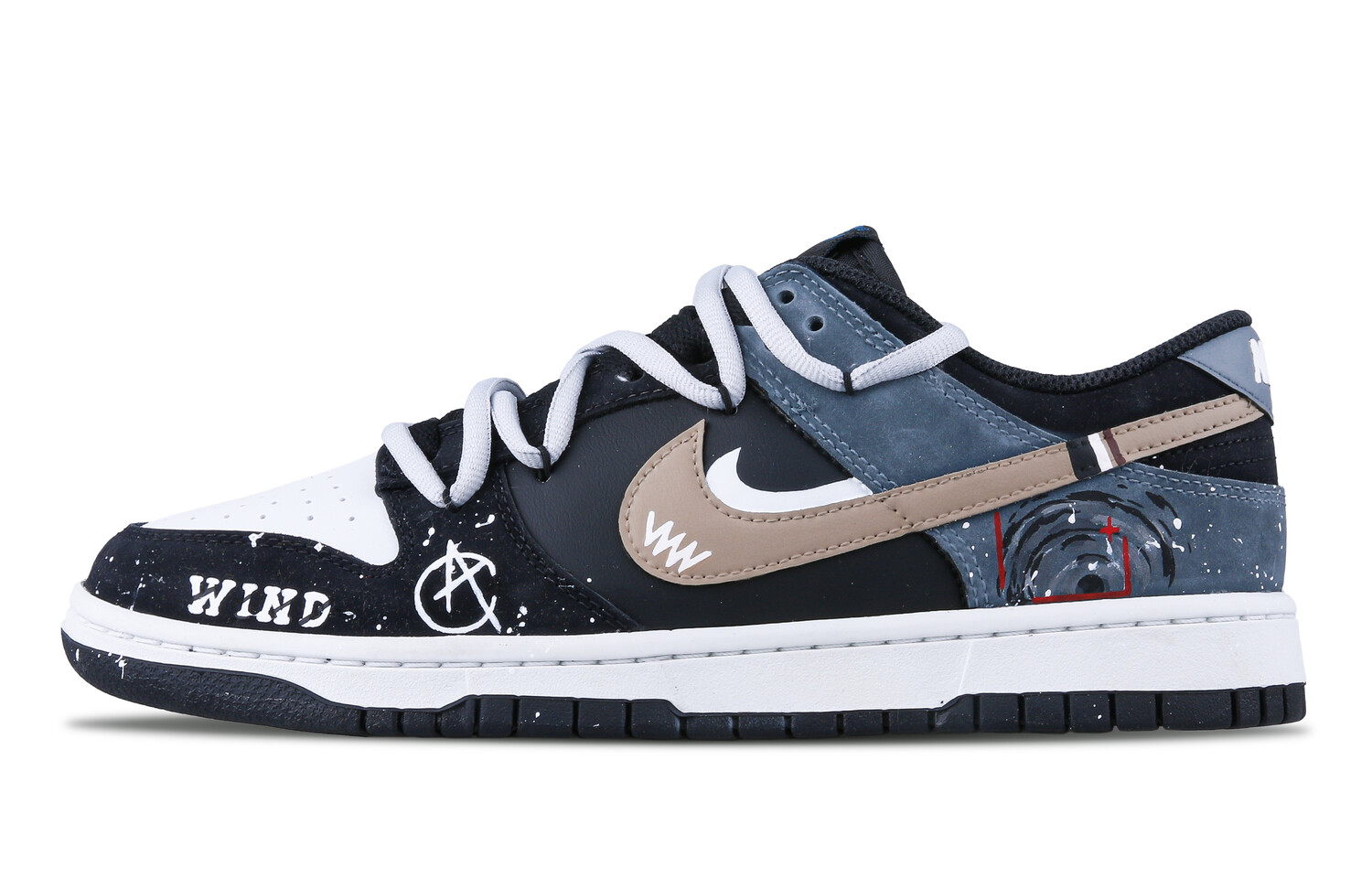 

Женские кроссовки для скейтбординга Nike Dunk, Black-yellow-gray