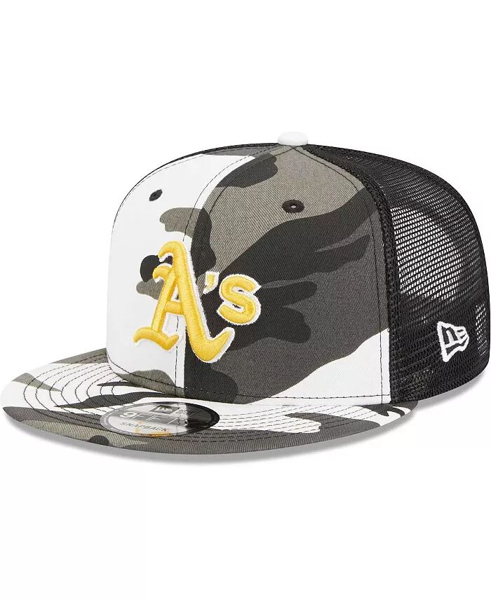 

Мужская камуфляжная кепка Oakland Athletics Urban Camo Trucker 9Fifty Snapback New Era, зеленый