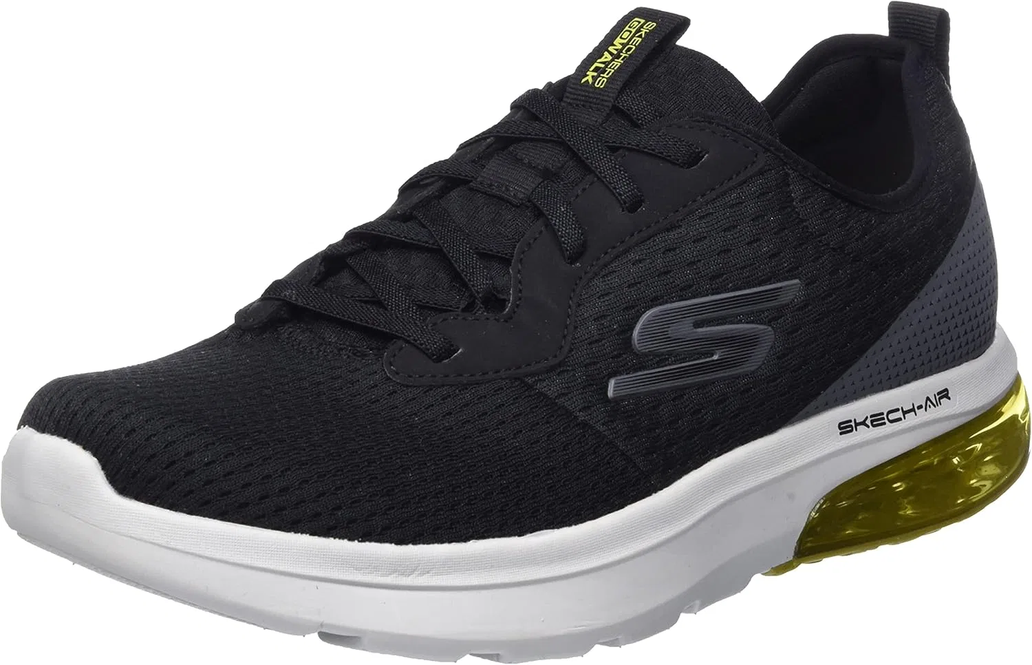 Мужские кроссовки Skechers 216153 Bkyl, 2-Black And Yellow Textile