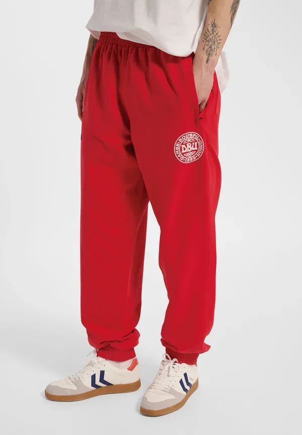 Штаны спортивные Hummel Dbu 26 fan 86 replica micropants k tracksuit bottoms, танго красный