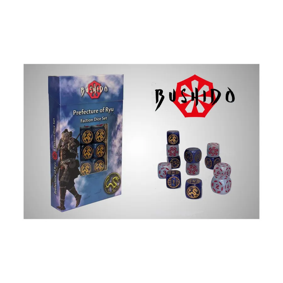 

Префектура Рю — набор кубиков фракций (12), Bushido Risen Sun Faction Dice