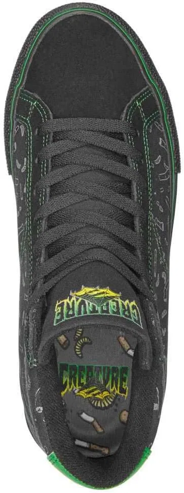 Мужские скейтбордистские кроссовки Emerica Omen Hi X Creature, Black — фото 4