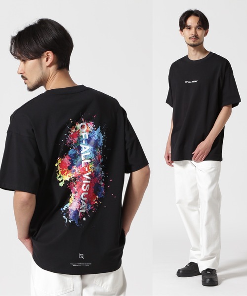 

Футболка с коротким рукавом, крой оверсайз, бренд A4A, цвет черный