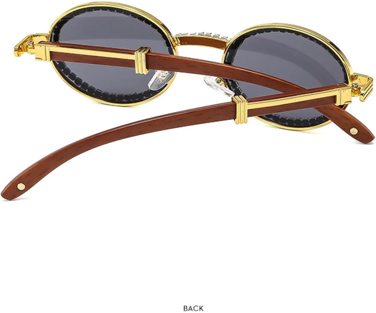 

Модные ретро-солнцезащитные очки овальной формы для женщин в стиле панк с металлическим ободком, защита от УФ-излучения UV400 TKKTLLT, Silver Gradient Blue