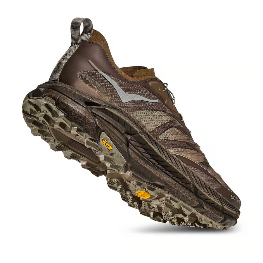 Кроссовки HOKA ONE ONE x Satisfy Mafate Speed 4 Lite 'Rubber', коричневый — фото 2
