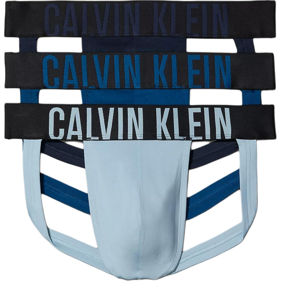 

Набор из 3 мужских стрингов CALVIN KLEIN, 3 Pack (Navy Blue+Blue+Light Blue)