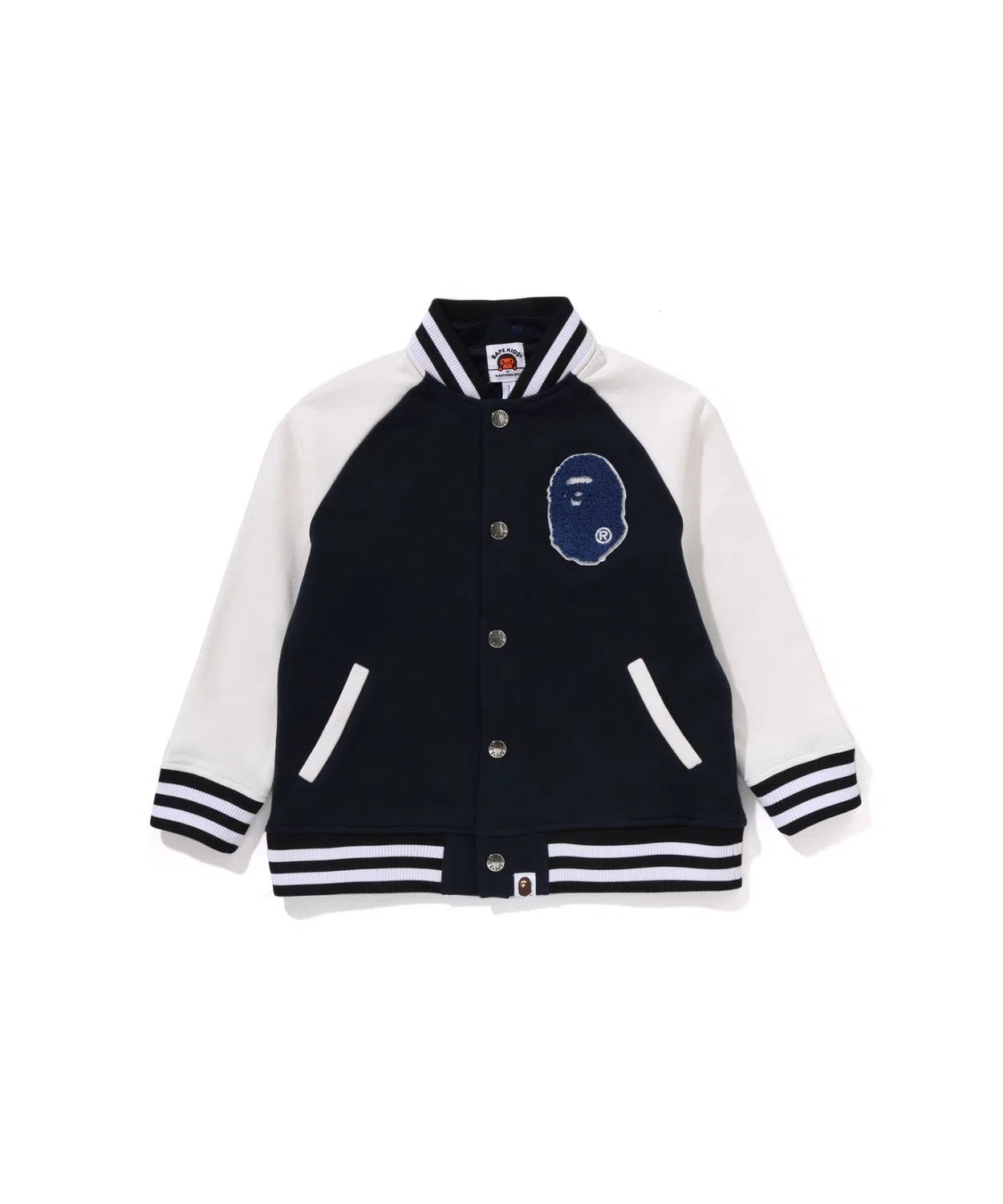 Худи-куртка Varsity Jacket с капюшоном BAPE Shark, хлопок, красный — фото 4
