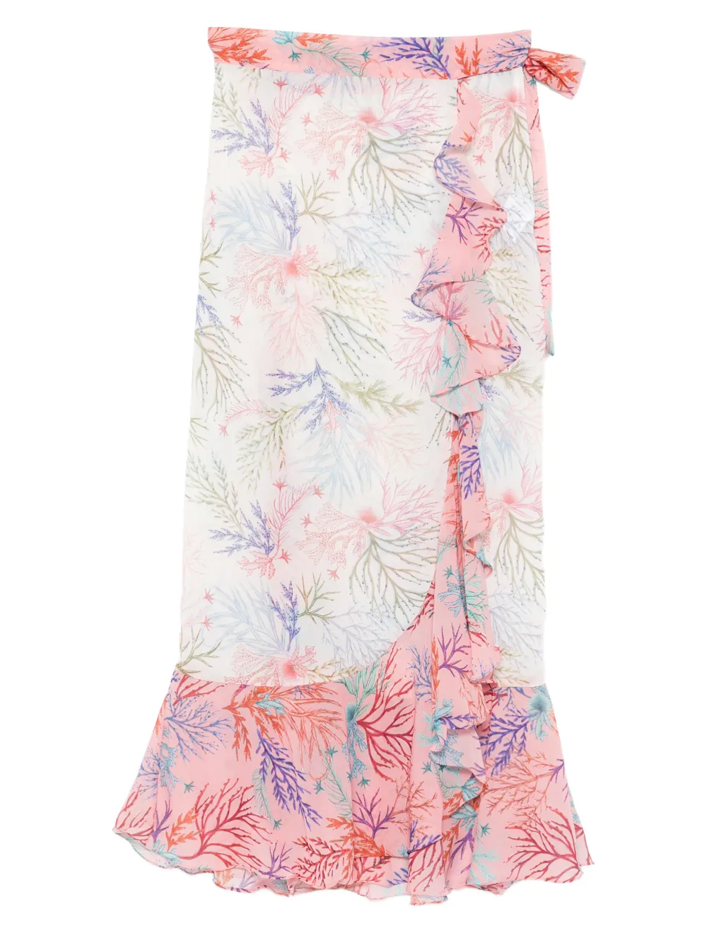 

Саронг с оборками, напоминающими морские водоросли Patbo, белый