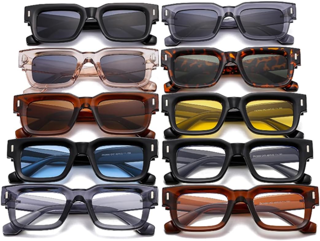 

Популярные модные солнцезащитные очки для женщин в стиле ретро-панк с прозрачными линзами цвета океана, мужские солнцезащитные очки с защитой от УФ-излучения UV400 и заклепками UUPTTPL, Black Clear