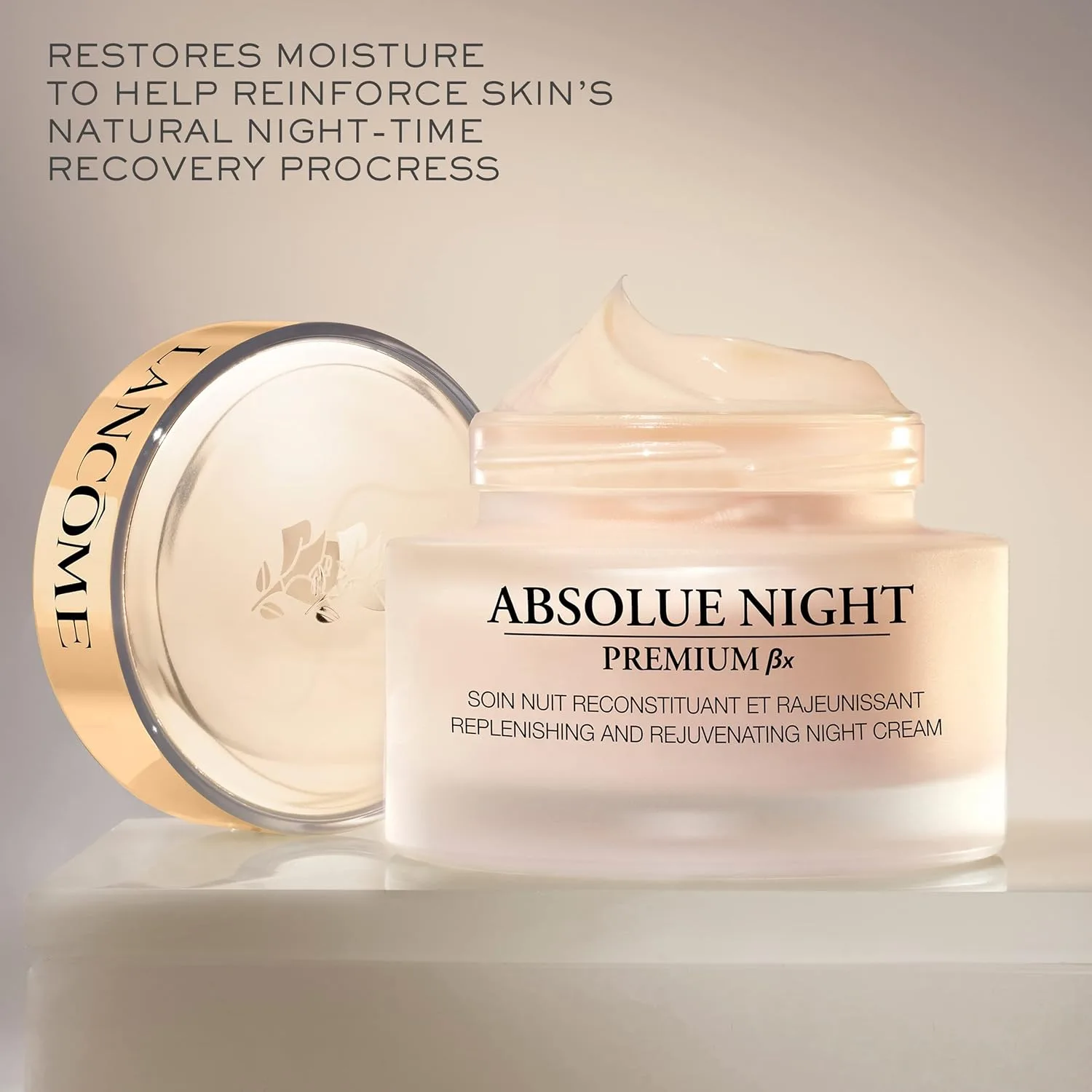 Ночной крем Lancôme Absolue Premium Bx - Питательный ночной увлажняющий крем для лица - Укрепляет и разглаживает кожу - 70 мл — фото 4