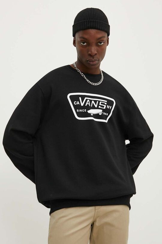 

Хлопковая толстовка Vans, черный