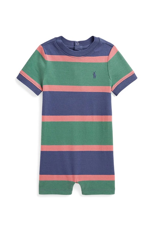 

Хлопковый детский комбинезон Rampers Polo Ralph Lauren, зеленый