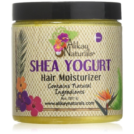 

Увлажняющий крем для волос с маслом ши и йогуртом, 8 унций Alikay Naturals