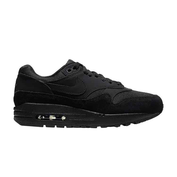 Кроссовки Nike Wmns Air Max 1 'Triple Black', черный