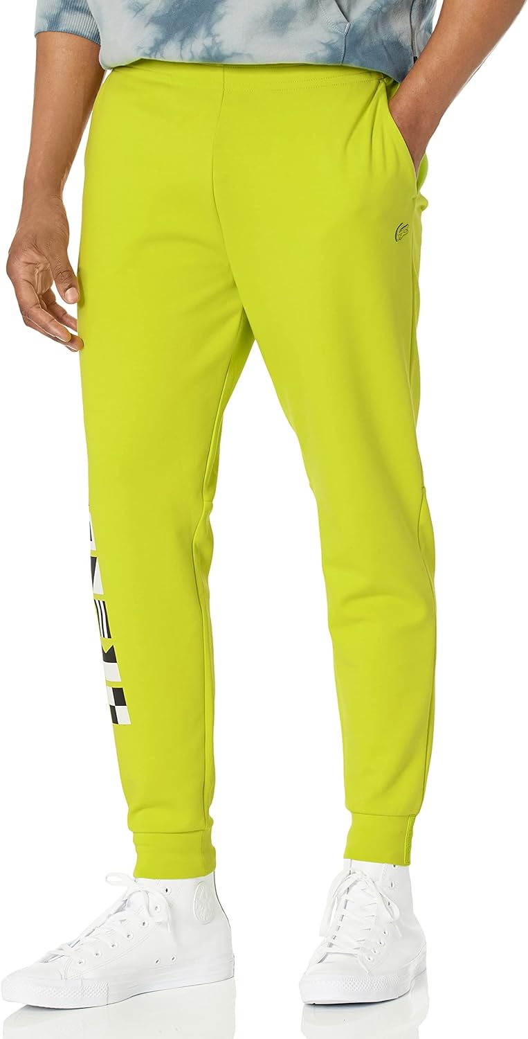 

Мужские активные узкие спортивные брюки Lacoste, Lime