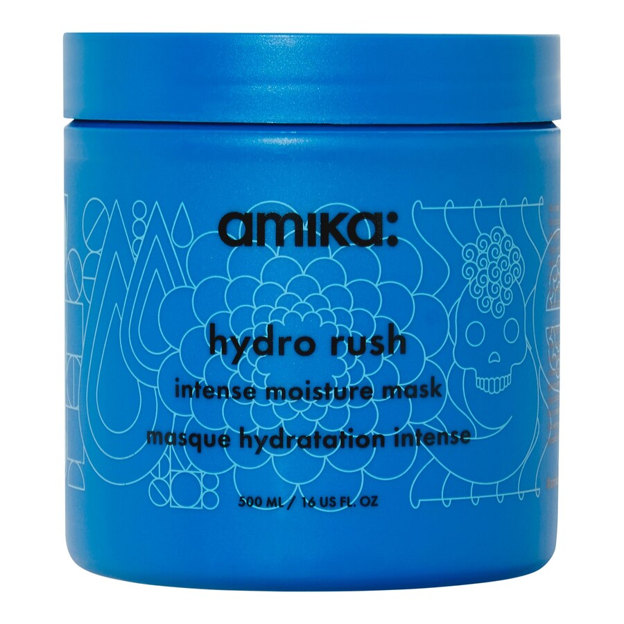 

Интенсивная увлажняющая маска для волос Hydro Rush с гиалуроновой кислотой amika, 16 oz /500 ml