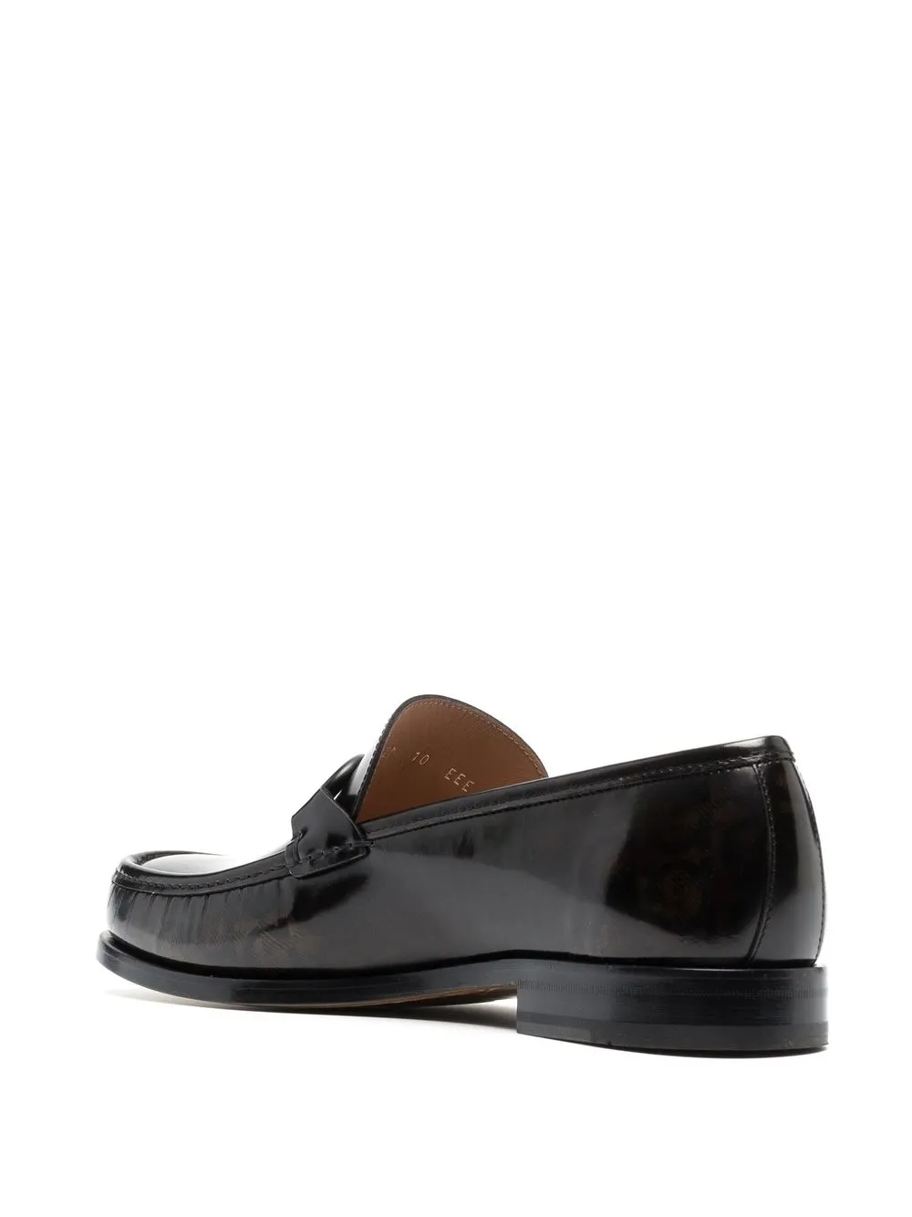 Лоферы Horsebit с декором Gancini Ferragamo, коричневый — фото 3