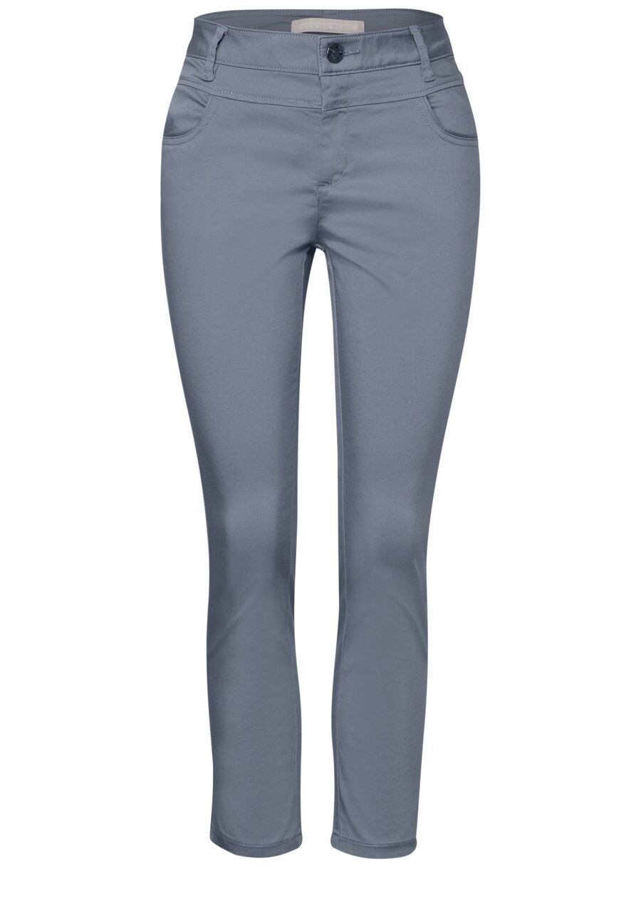 

Узкие брюки STREET ONE, дымчато-синий