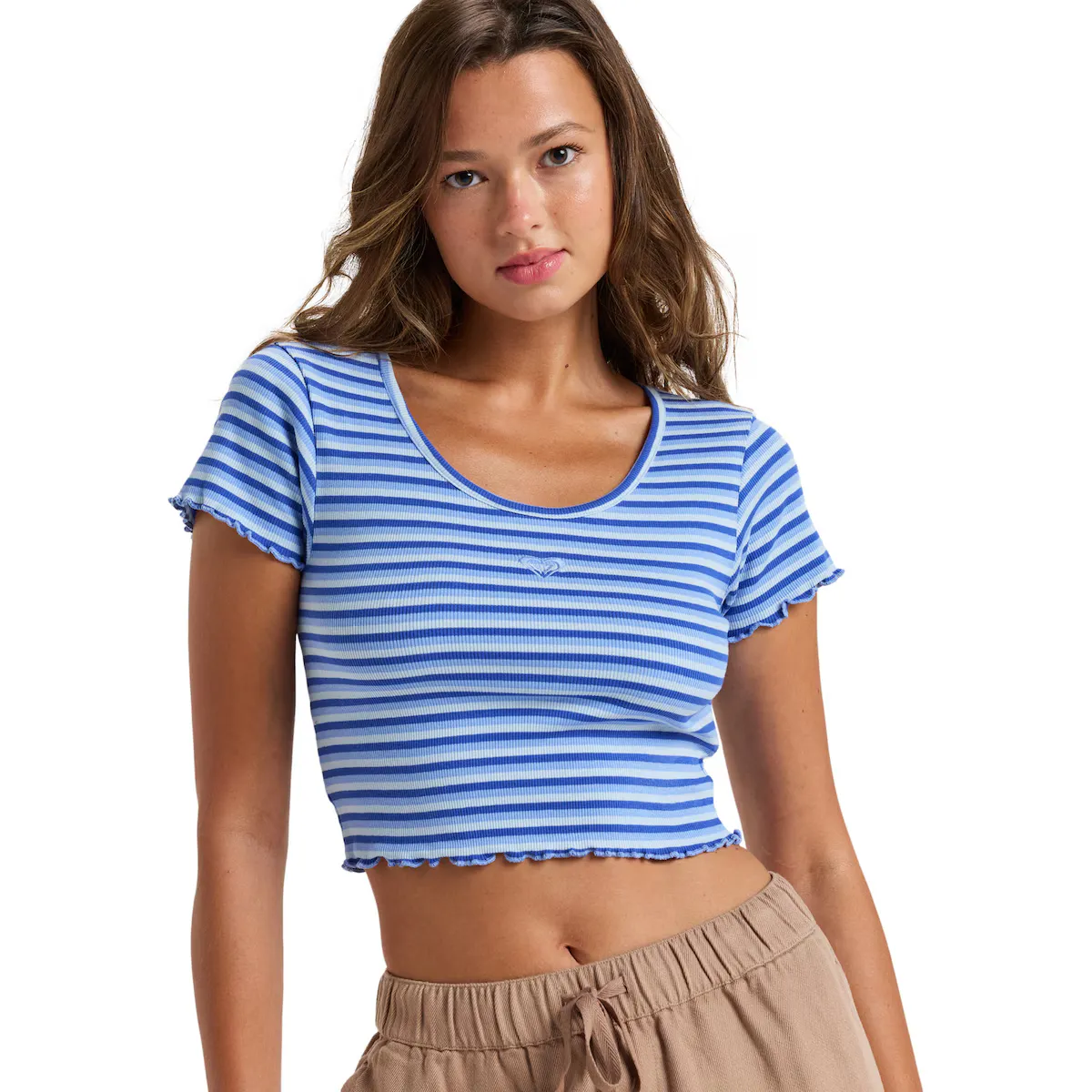 

Женская футболка Roxy Mini Stripe, фиолетовый