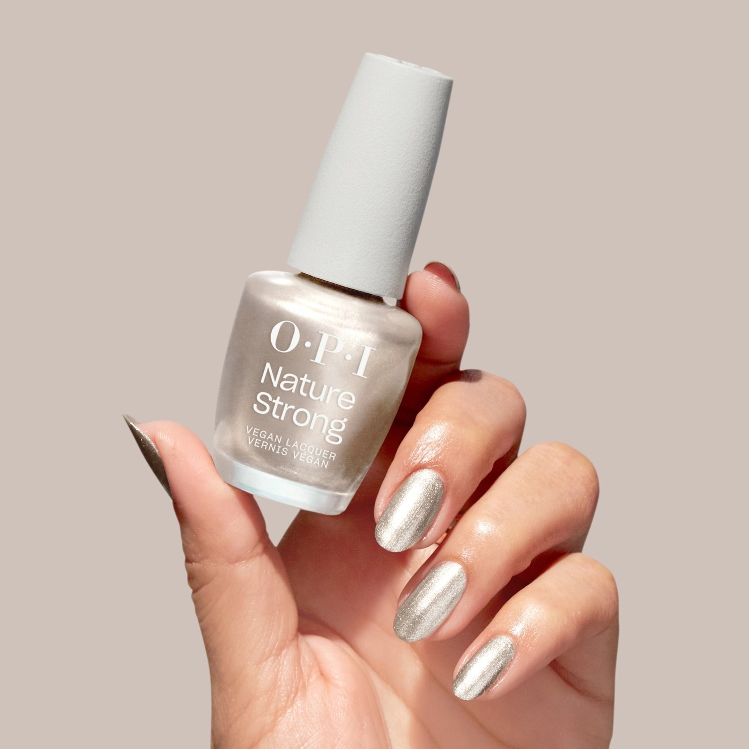 Лак для ногтей nature strong vegan Opi, nat038 - glowing places, объем 15 мл — фото 4