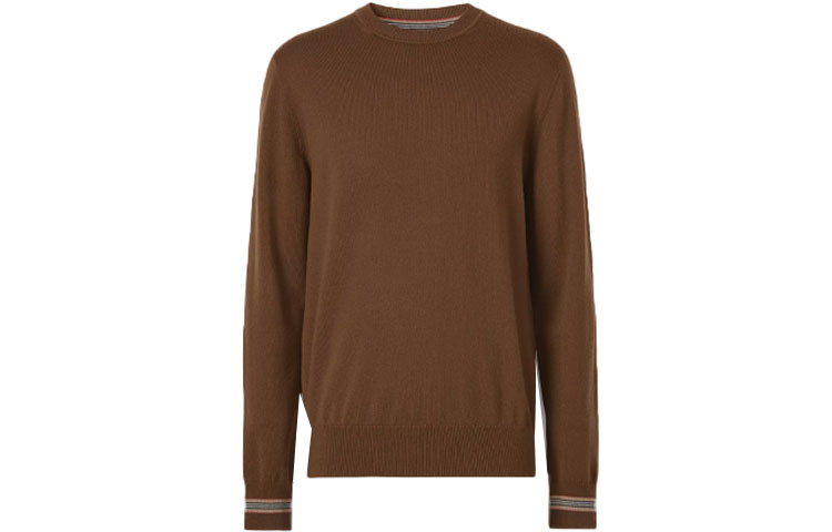 

Шерстяной джемпер приталенный мужской коричневый 80443321 Burberry, Коричневый+Эксклюзивная упаковка (включая сумку и коробку)
