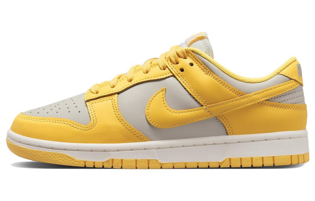 Кроссовки Nike Dunk Low, серый/желтый