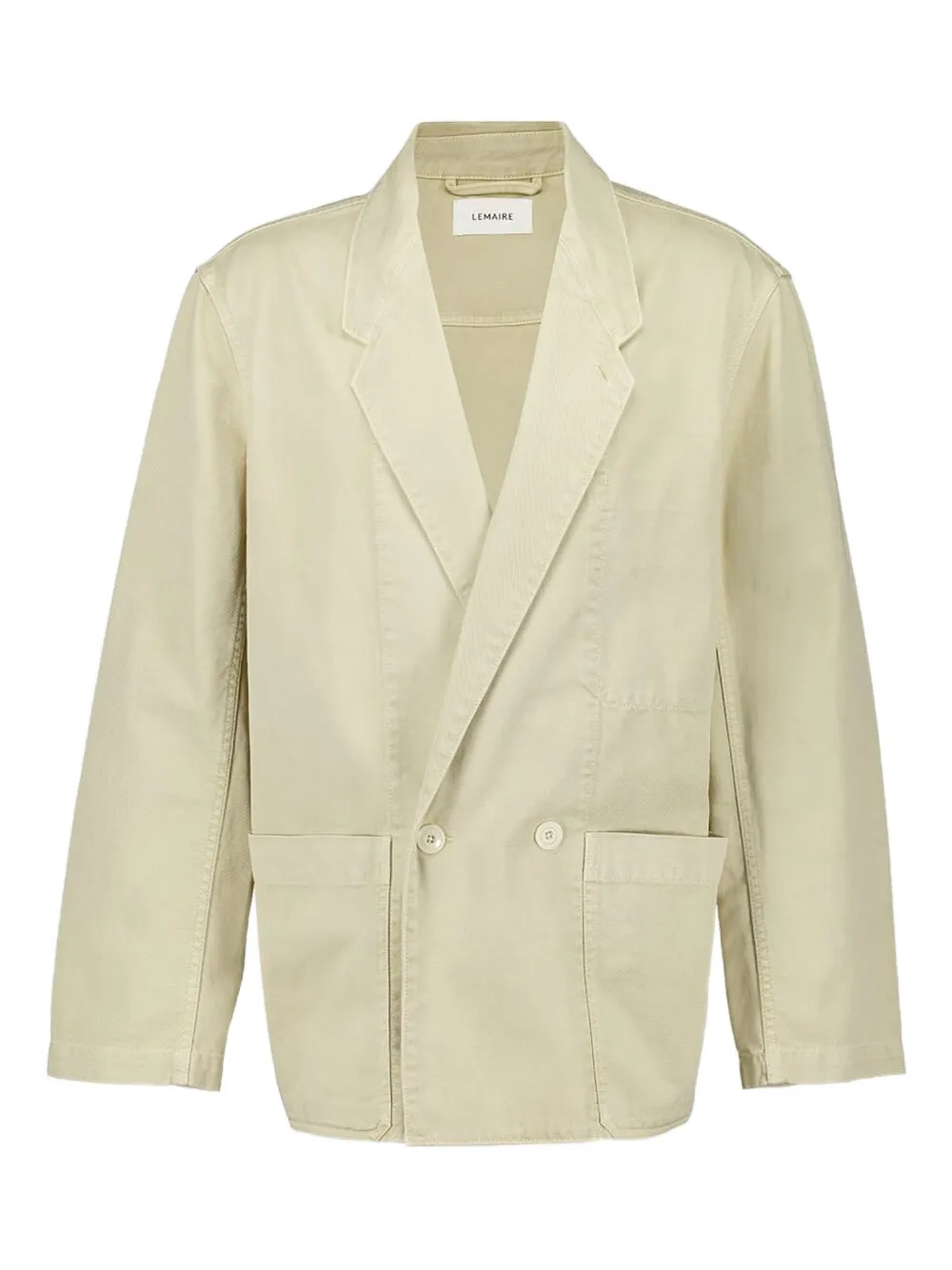 

Двубортный блейзер LEMAIRE, нейтральный