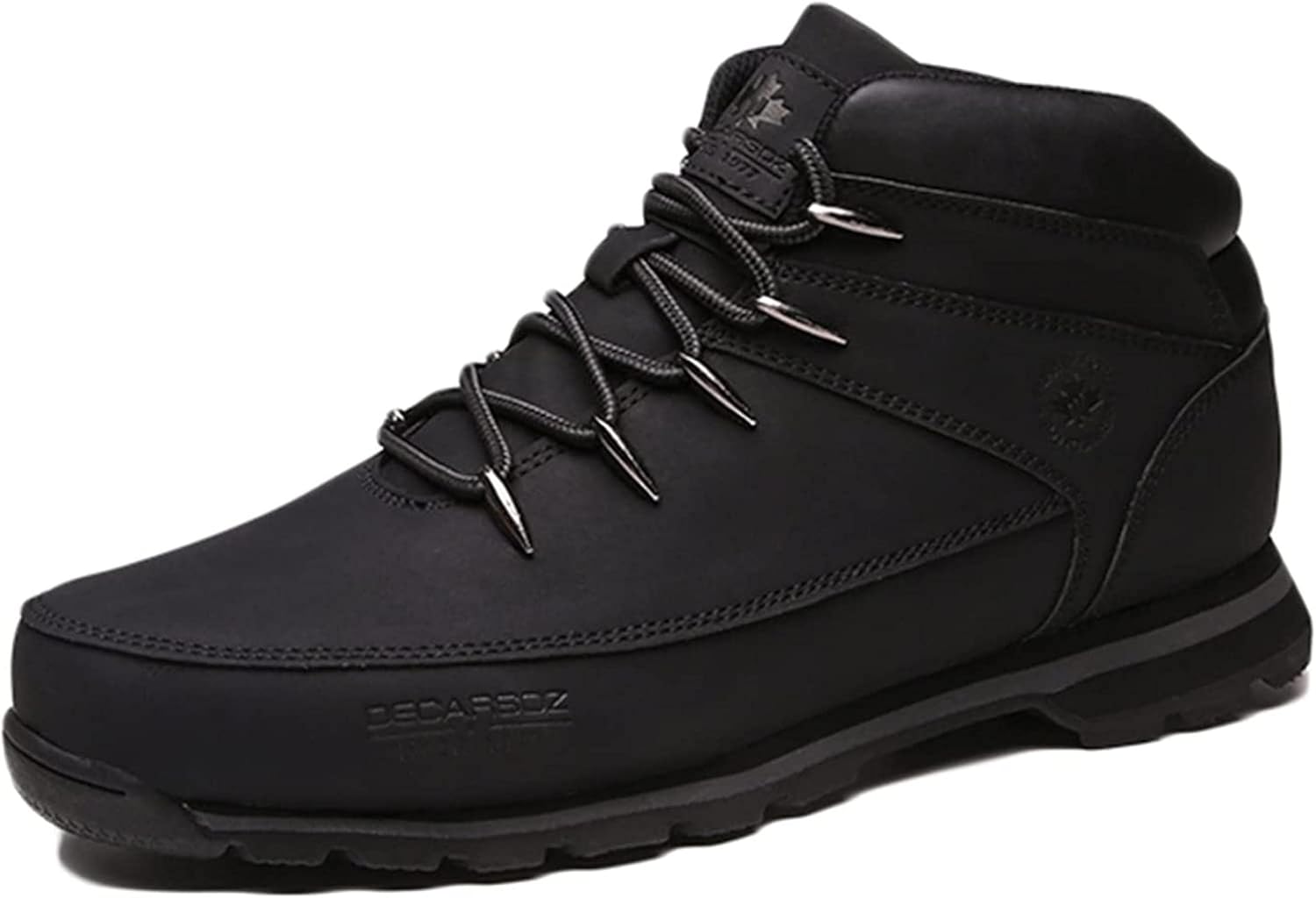 

Мужские короткие походные ботинки Yiozoi, высокие, для улицы, с нескользящей подошвой, на шнуровке, осенние и зимние, повседневные ботинки, противоскользящие, черный