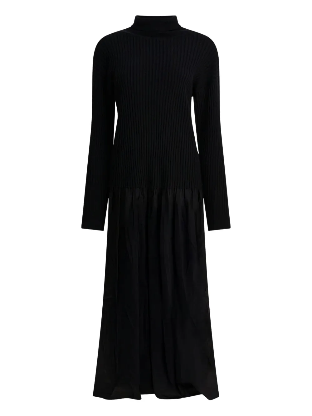 

Макси-платье Reve с ребристыми вставками Max & Moi, черный