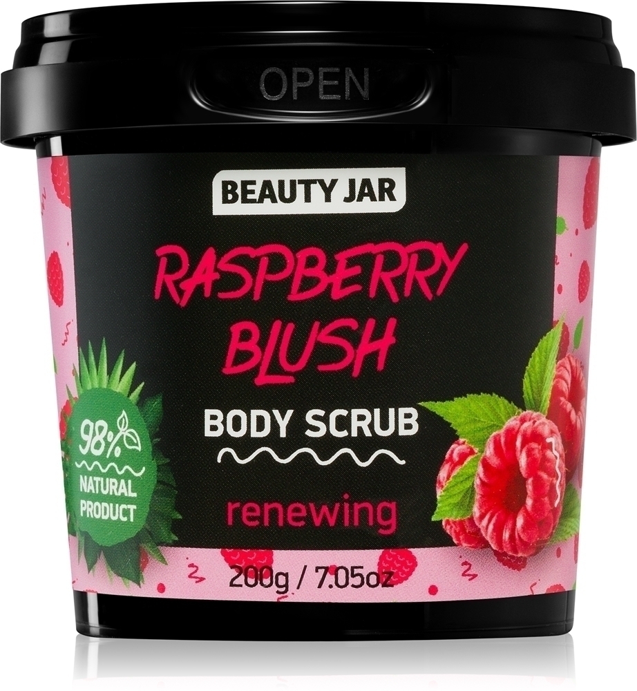 

Освежающий скраб для тела с малиновым румянцем Beauty Jar, 200 гр