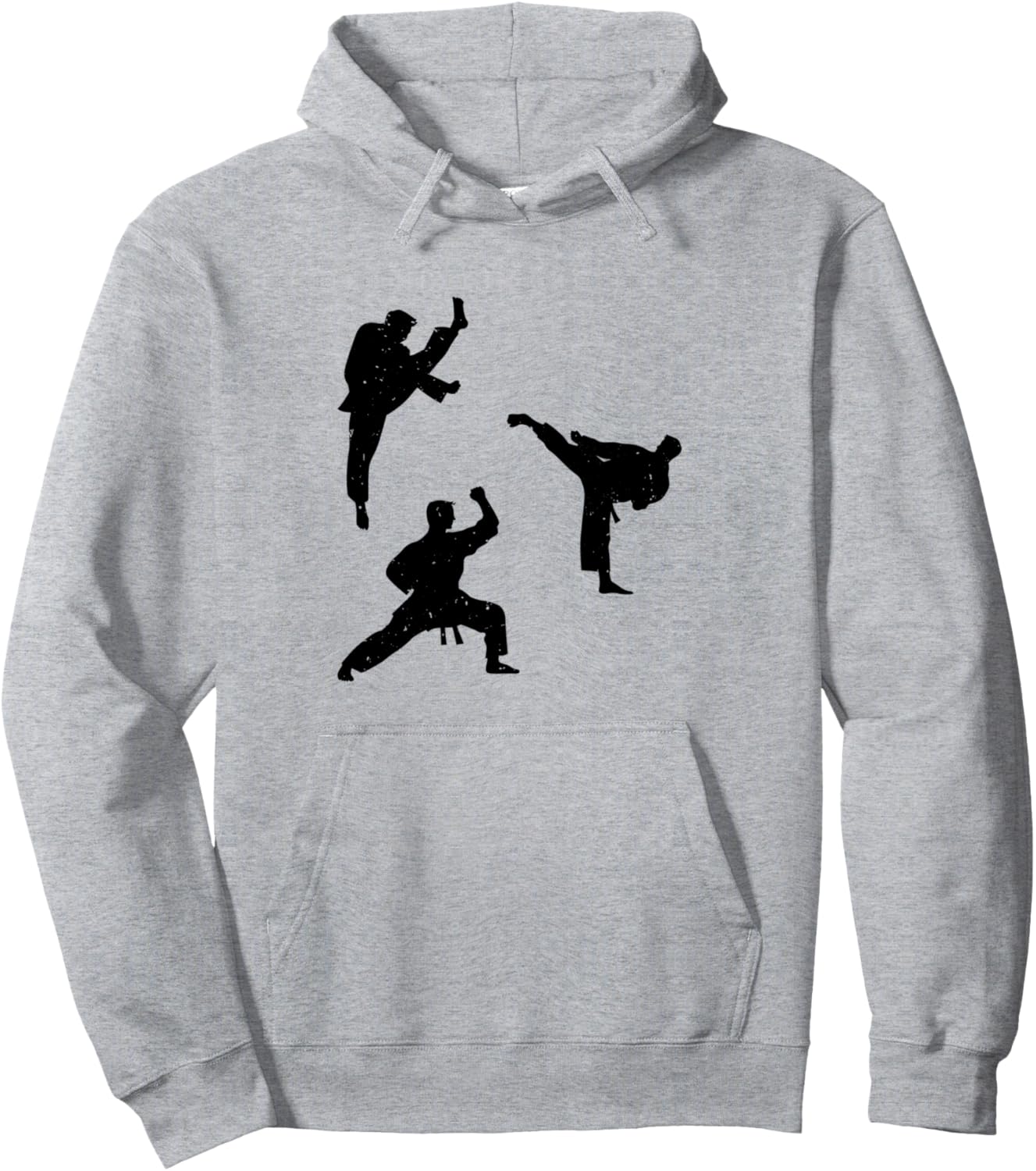 

Худи с силуэтом бойца карате Karate Designs, серый