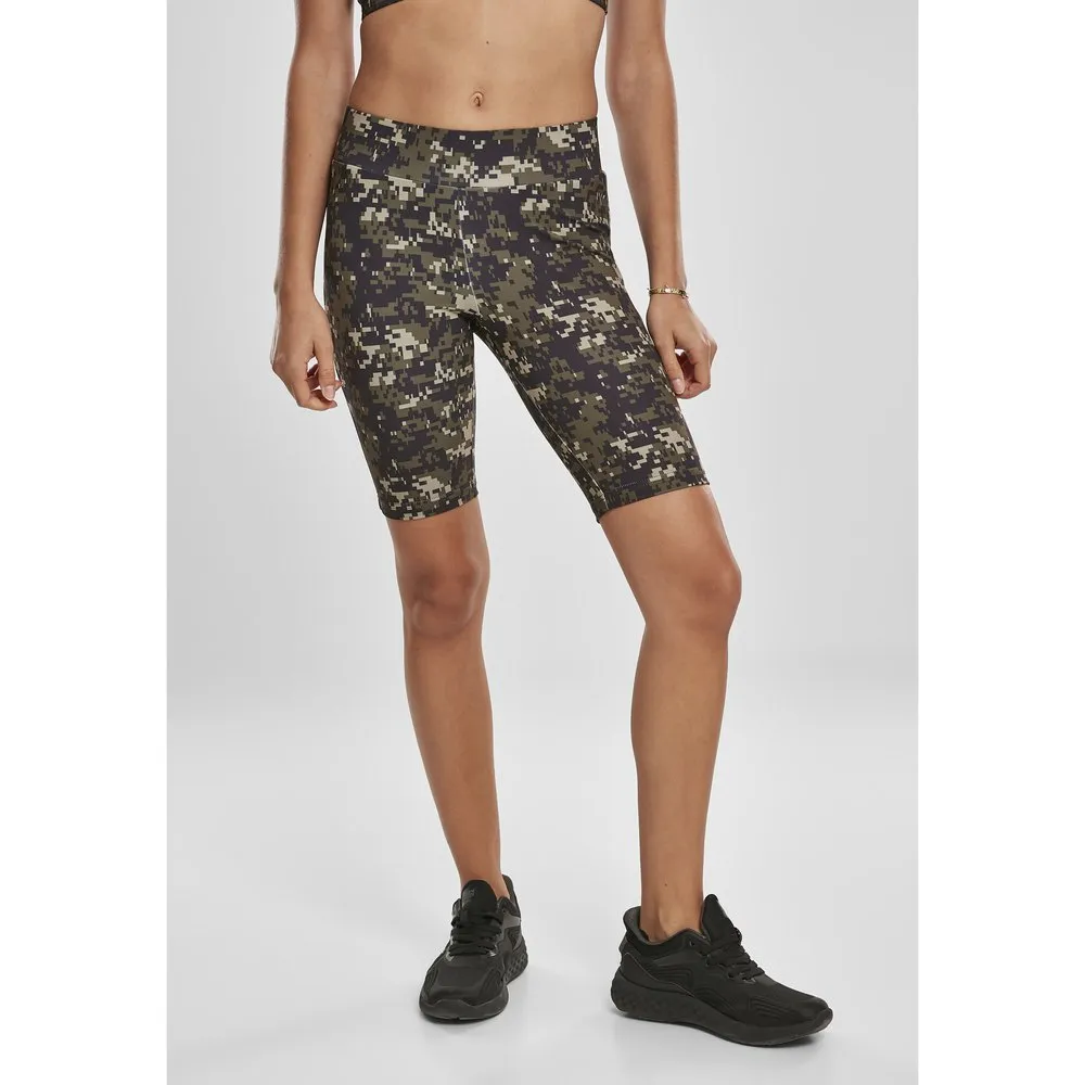 

Шорты Urban Classics Cycling For High Waist Camo Tech, зеленый